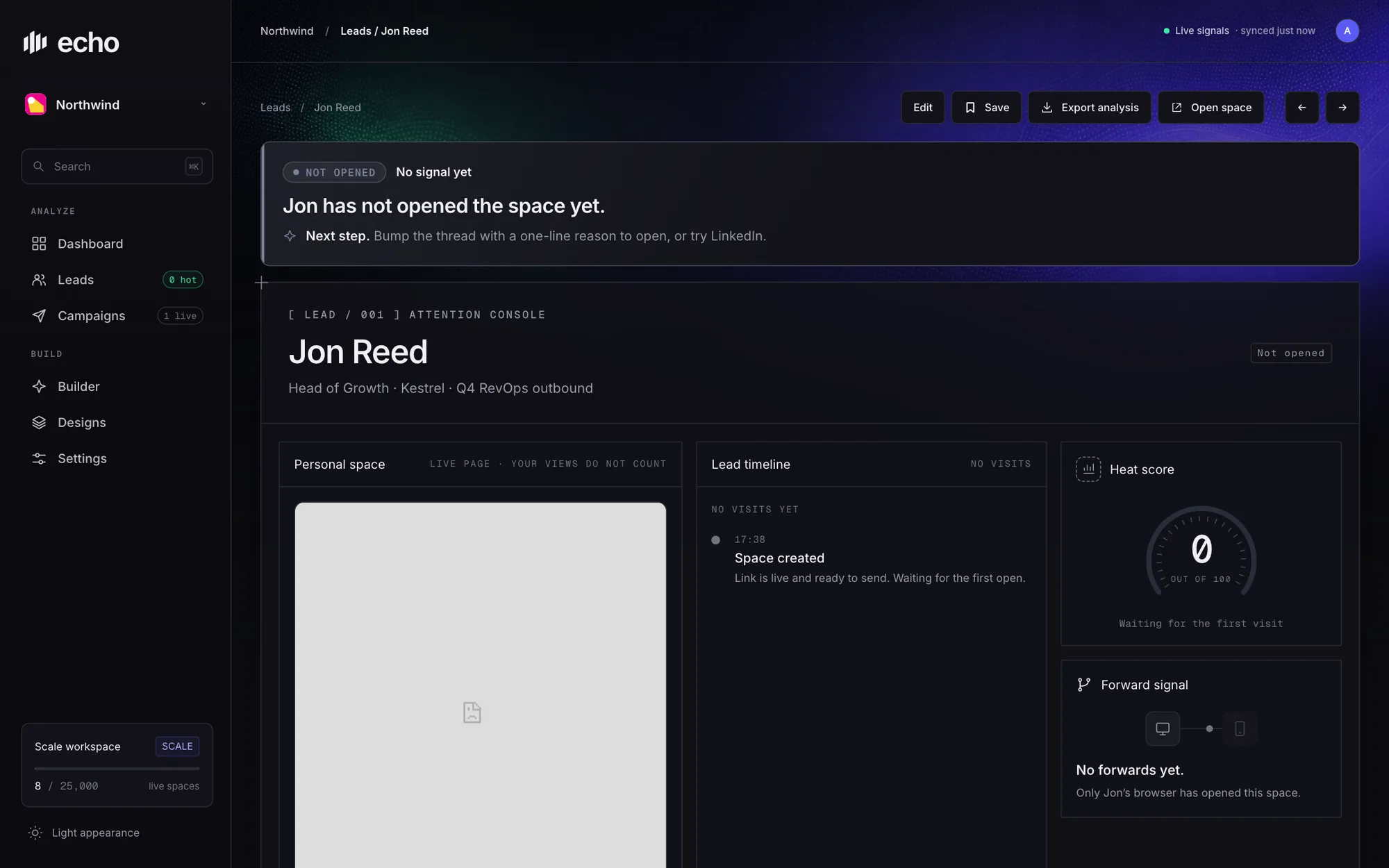 A lead page